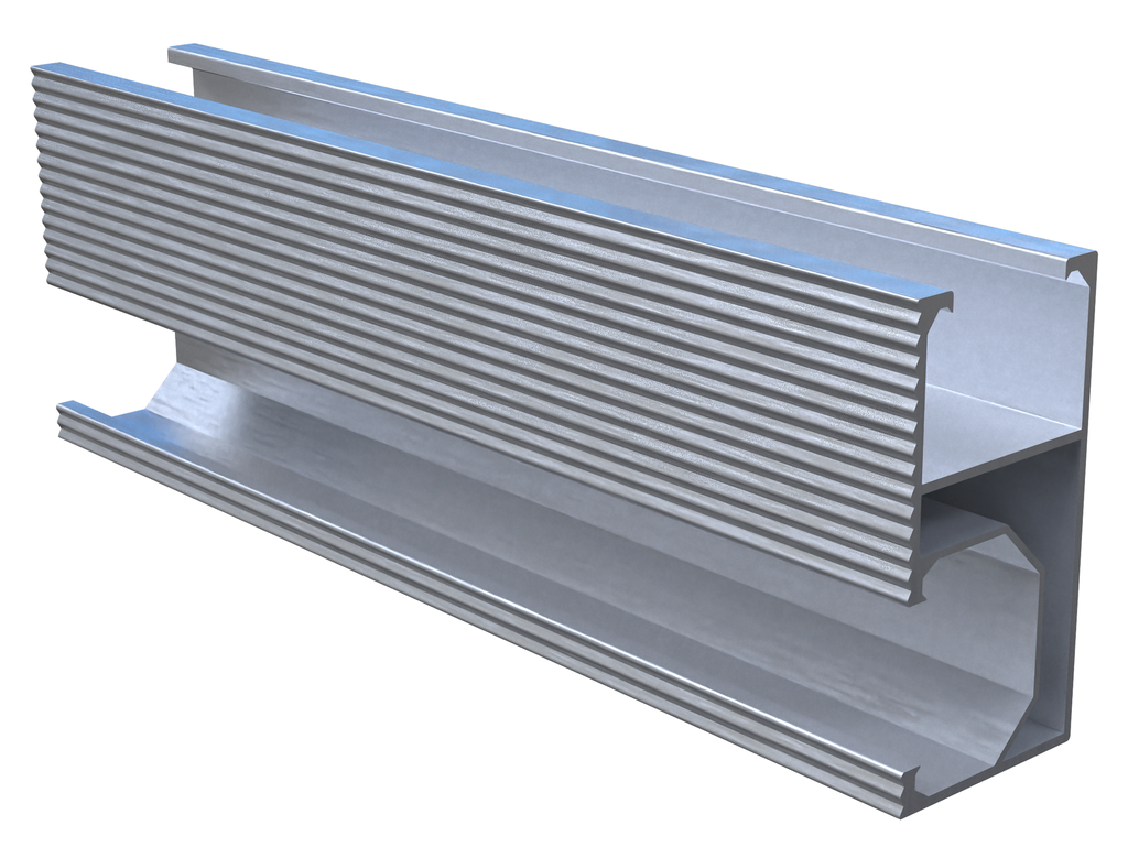 N-Rail 4200mm - Perfil Montaje Panel - UL 2703 AlumiOne