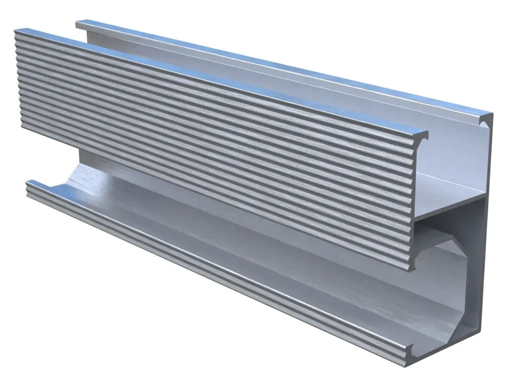 N-Rail 4800mm - Perfil Montaje Panel - UL 2703 AlumiOne