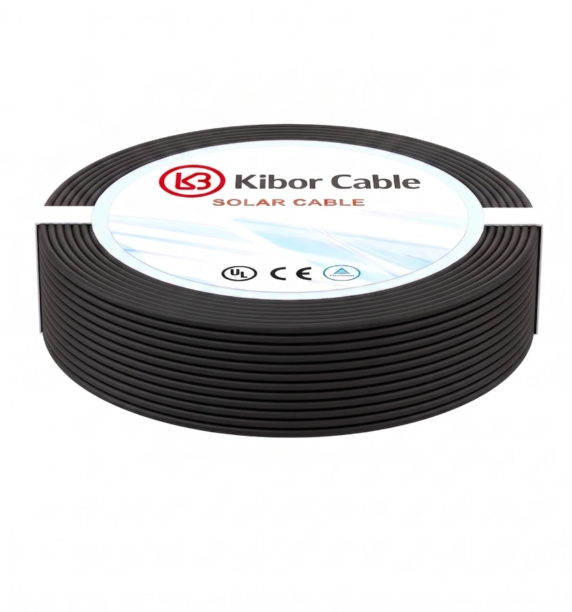 [CKC10A-N1000] Cable fotovoltaico KIBOR 10 AWG, UL 4703, 2000 VDC, color negro, presentación de 1,000 m.