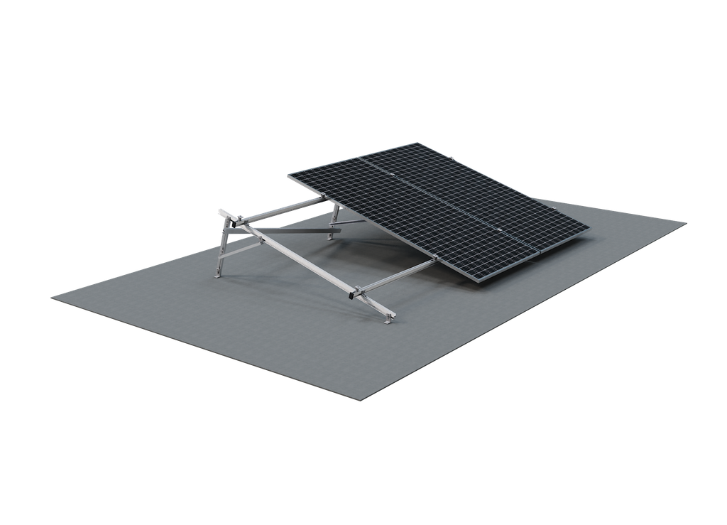 [1V12LOW-1303] KIT ALUMIONE 1V12 LOW 15° de inclinación para 12 paneles de 1303