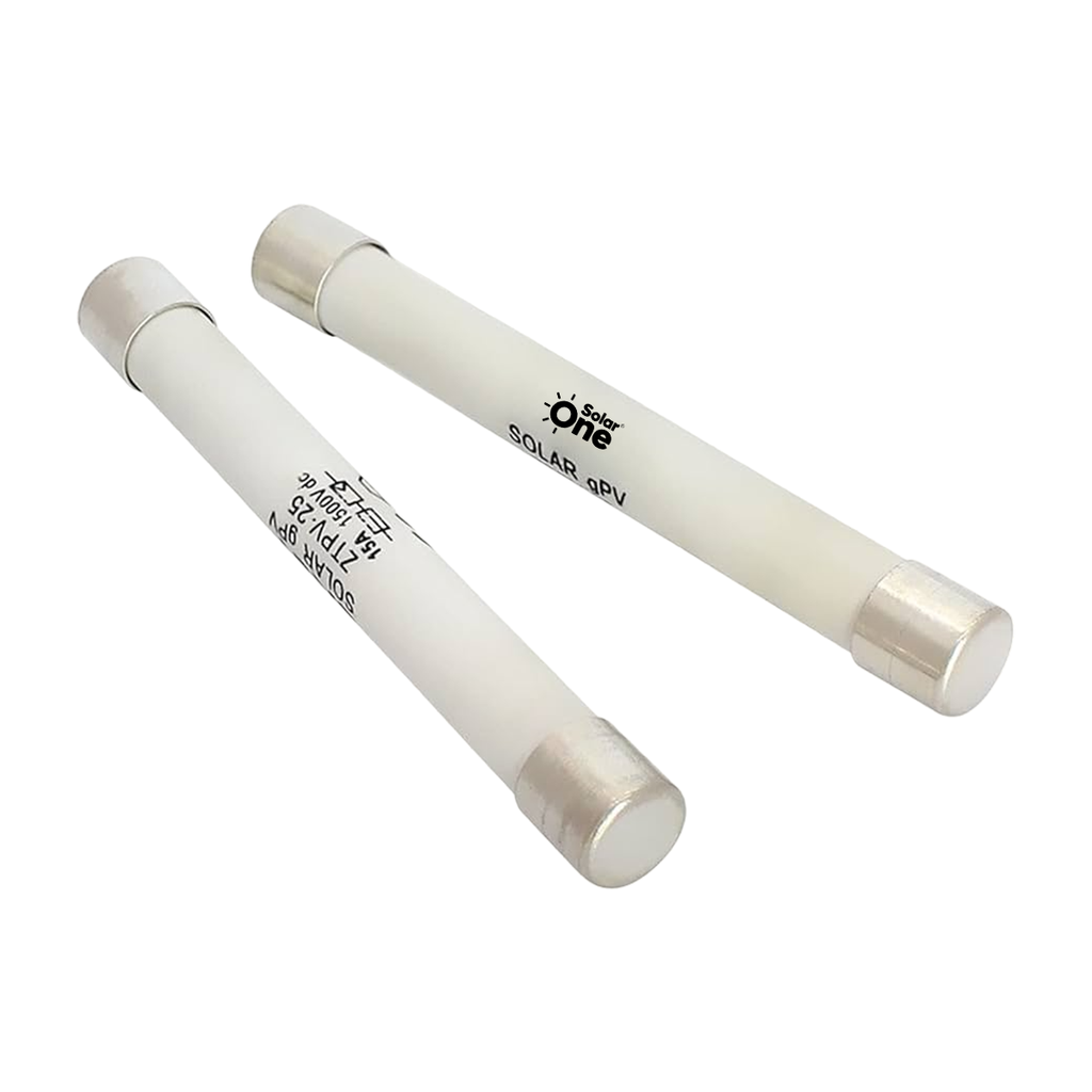[1220UL] Fusible Solar 10x85mm, gPV 20A, 1500VDC, 33KA, (5 piezas) UL, CE, IEC60269.6, SolarOne