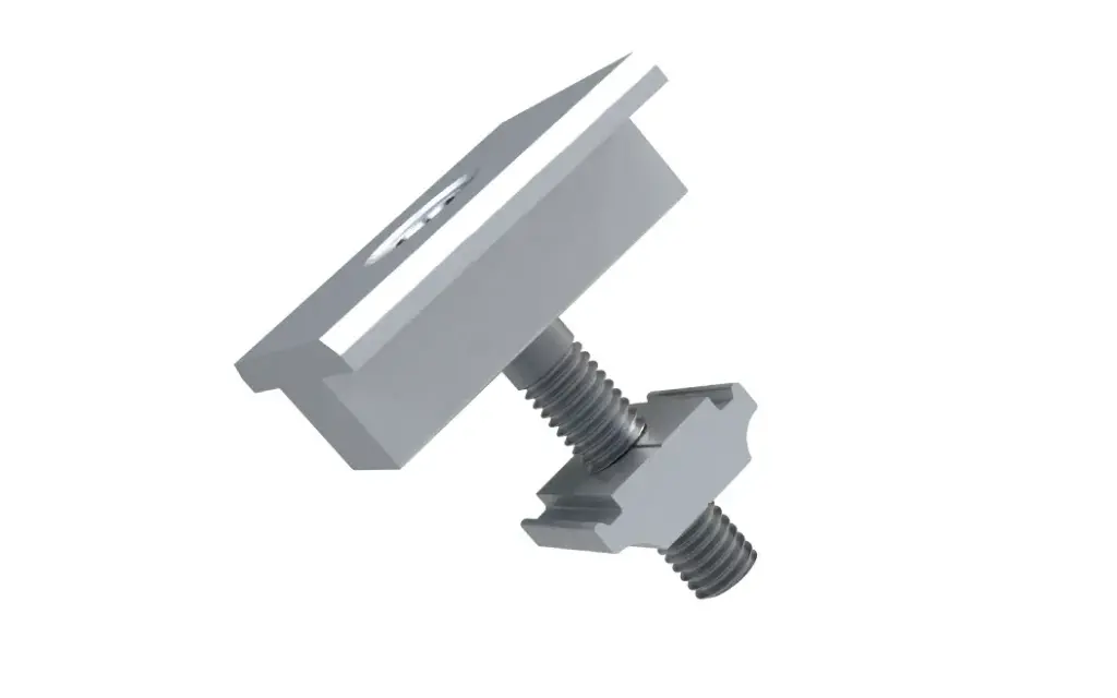 [8002] Mid Clamp Bolt 30 - 35mm - Clamp Intermedio Modulo - UL2703 AlumiOne (c 300)