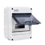 Centro de carga 5 posiciones riel DIN reforzado, empotrado/sobreponer, IP65 SolarOne